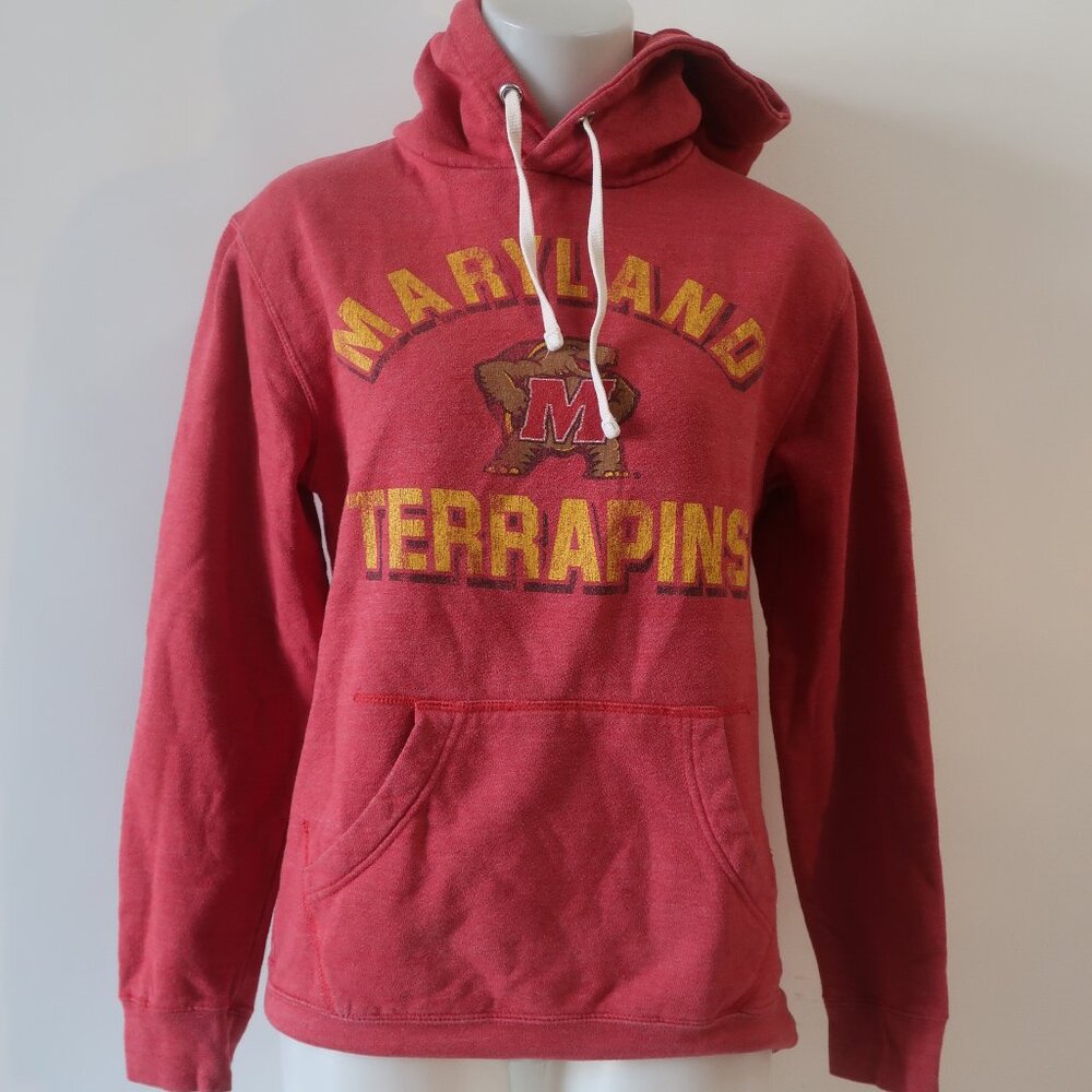 Boys The Original Retro Brand (Item-344) Red Maryland Terrapins Hoodie S
